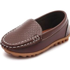Brown Kids Loafer Shoes